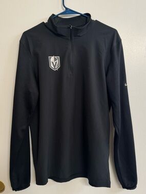 Nike Las Vegas Golden Knights Black Pullover with White Avión Tequila Logo